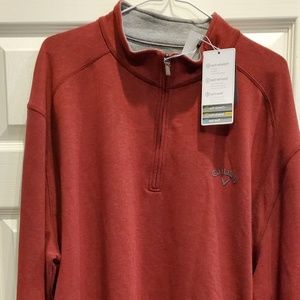 Mens Callaway Golf NWT Quarter Zip Pullover XXL